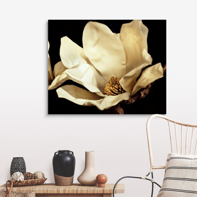«Buttercream Magnolia I», art mural sur toile