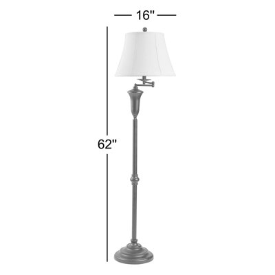 Hursey 62'' Swing Arm Floor Lamp