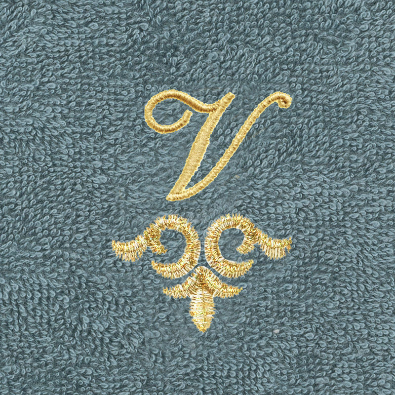 Ensemble de serviettes 100% lin Linica, Sarcelle, Paquet de 2 débarbouillettes, V