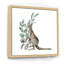 Kangourou avec feuilles d'eucalyptus - Peinture sur toile-66800813-66800812