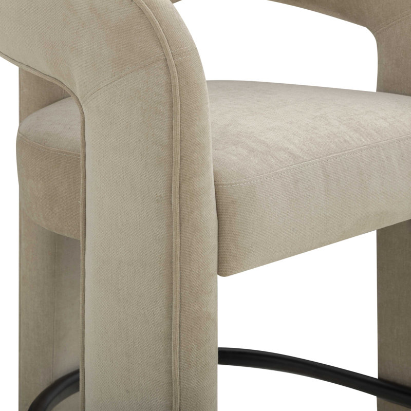 Tabouret de bar Malone, Taupe, Tabouret de bar (siège d'une hauteur de 29,7 po)