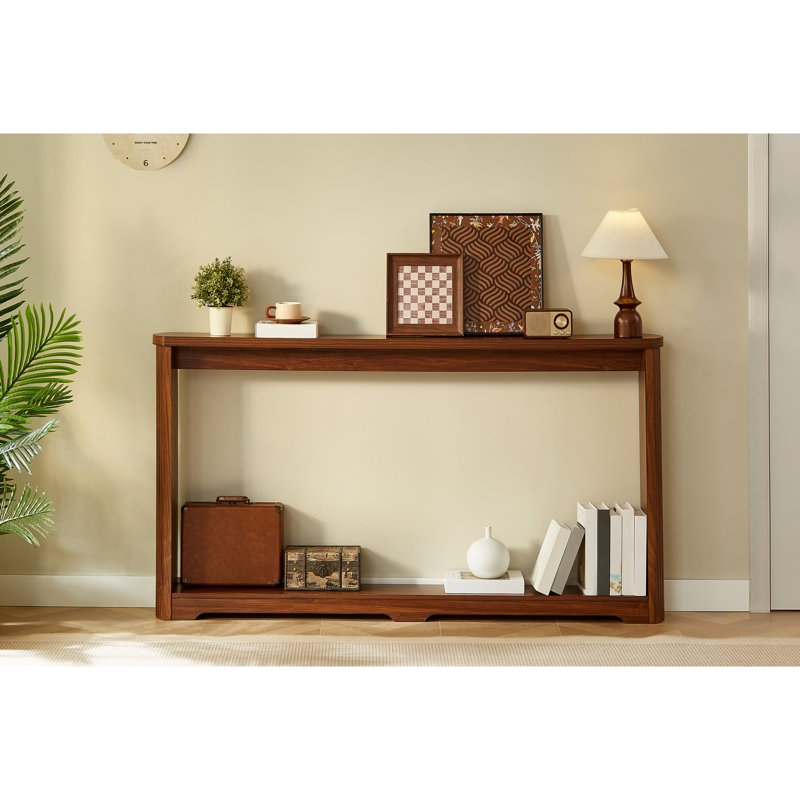 Table en noyer de 70,1 po avec fonctionnalité de rangement, style moderne pour couloir, chambre à coucher, cuisine - imperméable, noyer rapide, 70,1 po, table, fonction, style, cuisine, usure, assemblage facile