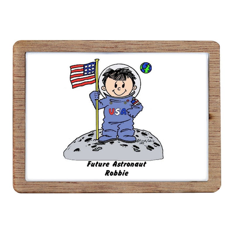 Futur astronaute personnalisé - aimant en bois pour homme - excellent cadeau!, Oui