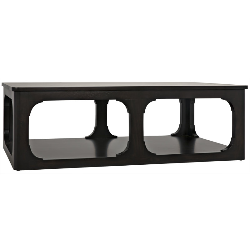 Gimso Solid Wood Coffee Table, 17" H x 54" L x 32" W, Espresso
