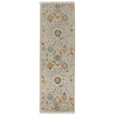Karina Handmade Wool Floral Area Rug