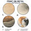 Décoration murale en métal «Calming Costal», sable et beige - Coastal Waves-1220058015
