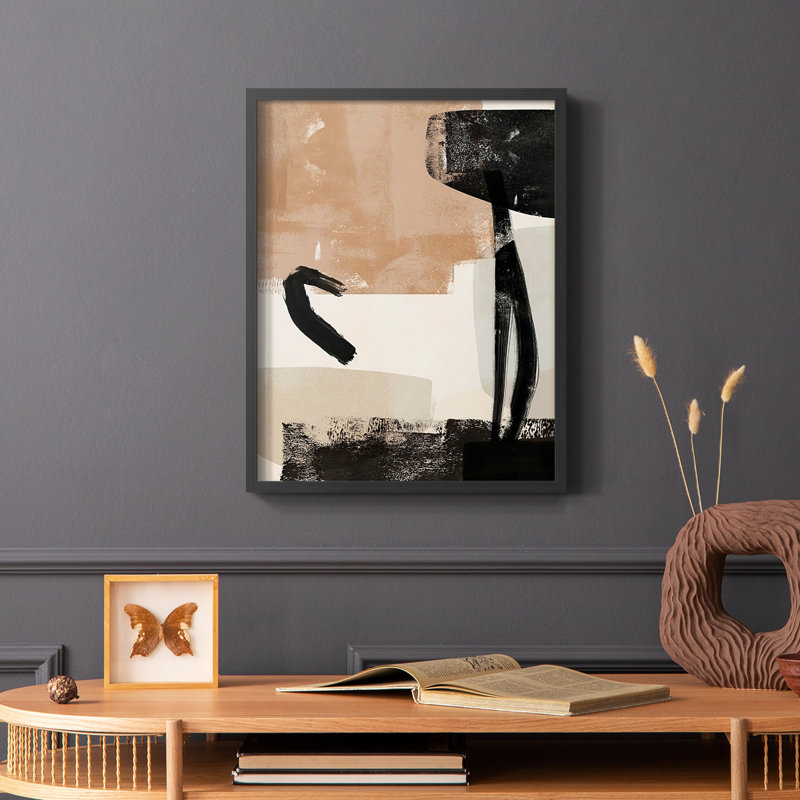 «Selective Arrangement III», reproduction encadrée - bois massif, Cadre simple noir, H 20 po x l 16 po