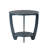 Arch Farmhouse End Table with Storage Shelf, French Country Accent Side Table, Blue-500921796