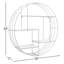 Modern Glam Iron and Wood Wall Storage Shelf - 32" x 7" x 32"-1534745834