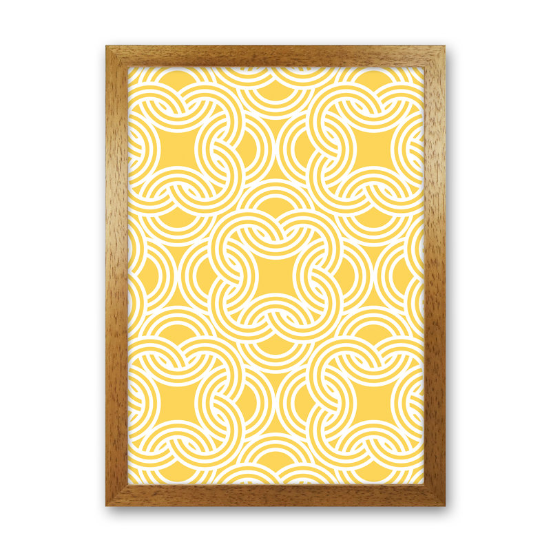 Oriental Print 1 Piece Wall Art, 46cm H x 34cm W x 3cm D, Brown Framed