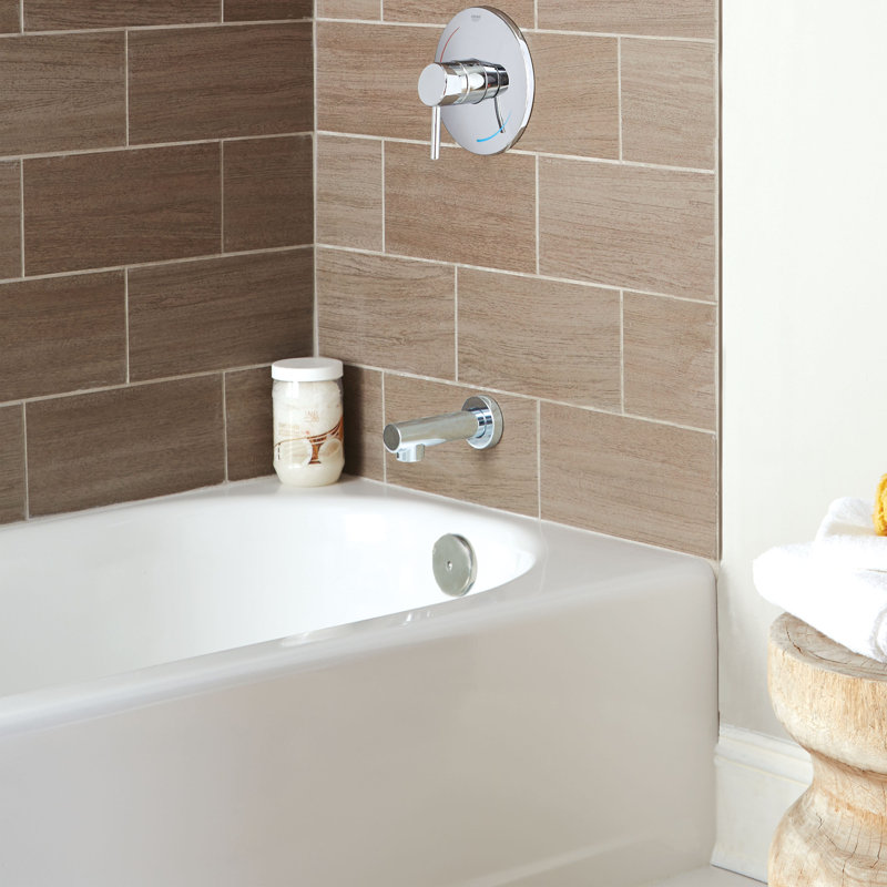Concetto™ Wall Mounted Tub Spout Trim, Brushed Nickel Infinity