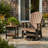 Walnut and Black Adirondack Glider Chair-1083769353