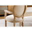 Chaise de salle à manger en bois massif de style français, ensemble de 2