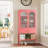  63"H Glass Display Cabinet With Drawer And Shelf-1985987966