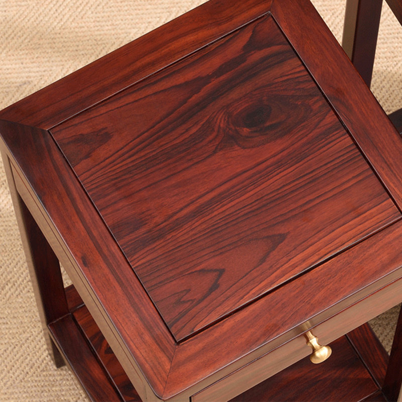 Solid Wood Stand with Mortise - Tenon Structure, 30.7" H x 14.17" W x 14.17" D
