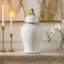 Grand bocal en céramique avec couvercle décoratif Ellport Sophistiqué-92624292-89110050