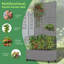 Lit de jardin en métal avec treillis et roues-612966971-612966973