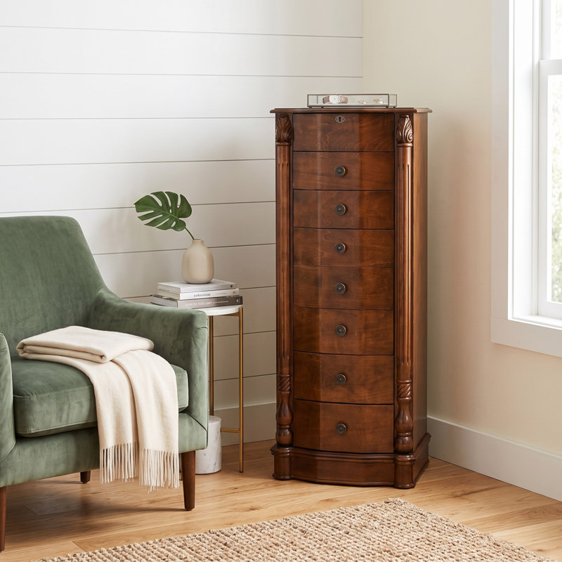 Armoire pour bijoux avec miroir Jovany