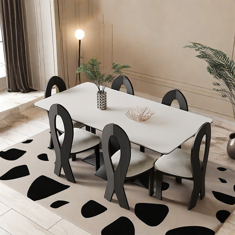 Ensembles de table de salle à manger haut de gamme Light, H 29,52 po x L 62,99 po x l 31,49 po