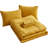 Washed Microfiber 7-Pieces Honeycomb Comforter Set with Sheets-209390768-209390780