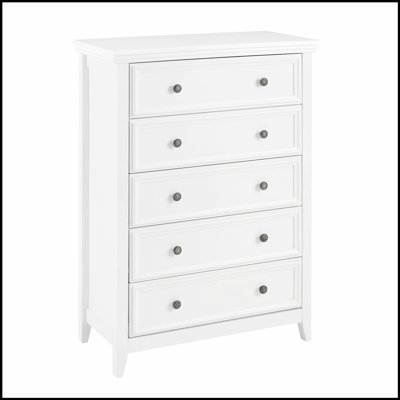 Commode moderne à 5 tiroirs avec rangement spacieux, conception artisanale pour une organisation élégante et efficace.