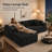 105" Corduroy L-Shaped Sectional Sofa with Chaise, Oversized 4-Seat Cloud Couch with Deep Foam Cushions-317436432