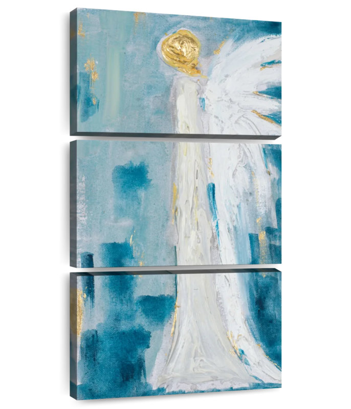 Ailes d'ange céleste, H 27 po x l 12 po
