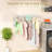Wall Mounted Clothes Drying Rack - 19.8", Space-Saving Design