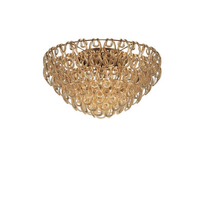 Giogali Ceiling Lamp 80 Crystal Smoky Glossy Chrome E26 Ul 1