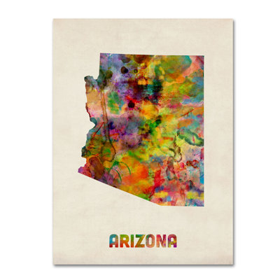 " Arizona Map " by Michael Tompsett