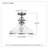 Grant 1-Light Brushed Nickel Semi-Flush Mount Light