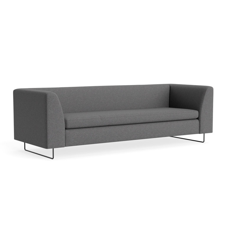 MTO - Bonnie 96" Sofa w/ Black Legs, Gabro Gray