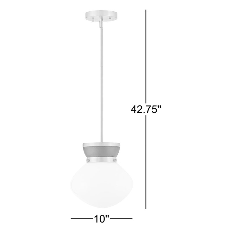 Luminaire suspendu 1 lumière Vanessa, Or/noir