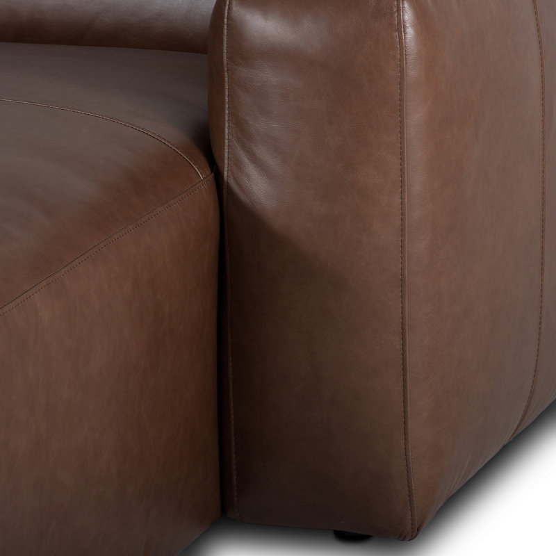 Radley Leather Modular and Reclining Sofa & Chaise, Right Hand Facing, Sonoma Coco Top Grain Leather