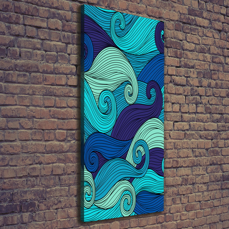 Abstract Waves - Wrapped Canvas Print