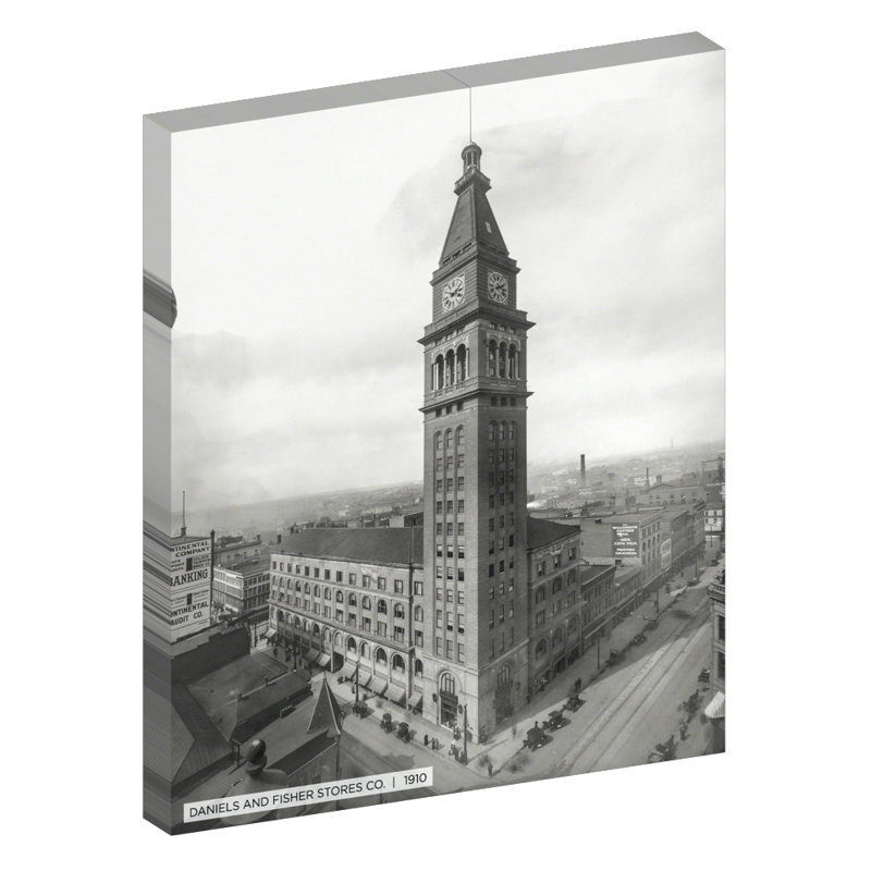 " Daniels And Fisher Stores Co. ", 24" H x 20" W x 1.5" D