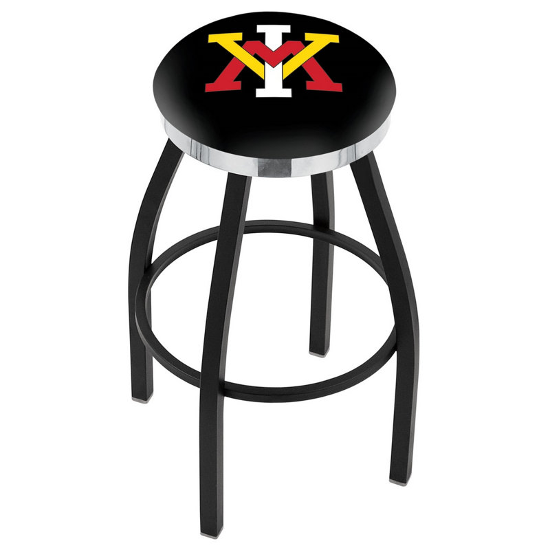 NCAA Swivel 25" Counter Stool, Chrome, Virginia Military Institute