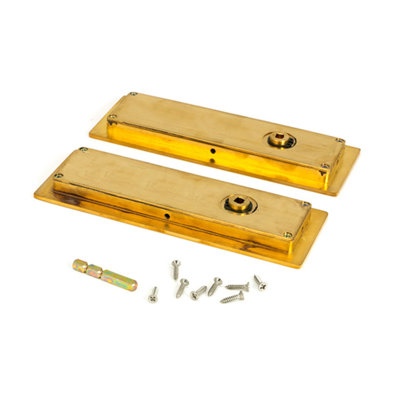 Door accessory, 17.5cm H x 6cm W x 1.3cm D, Polished Brass