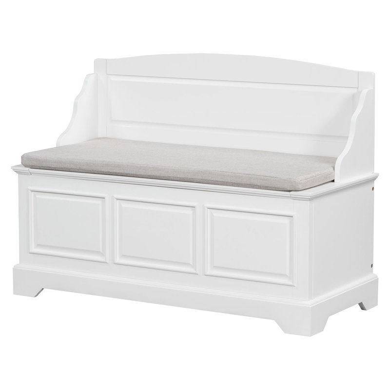 Baier Storage Bench, White