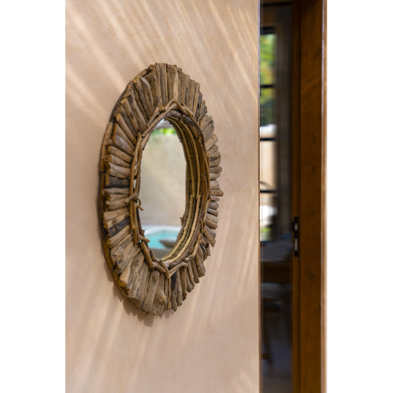 Indianola Shell Round Mirror