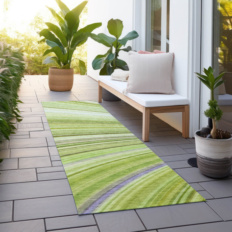Jurnee Abstract Indoor / Outdoor Rug, Runner 2'3" x 7'6"