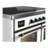 Majestic III Series 40 Inch Induction Range with 6 Induction Elements in White (Burnished Trim)-124828931-124828939