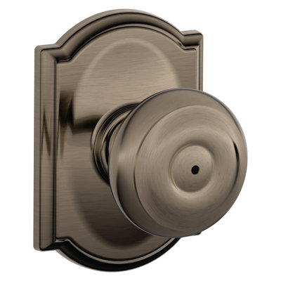 Georgian Privacy Knob with Camelot Trim