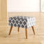 Elwyn 50cm Wide Rectangle Geometric Footstool Ottoman