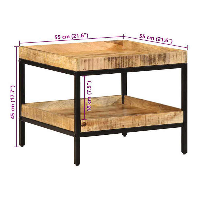 Solid Wood End Table