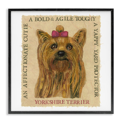 Fun Yorkshire Terrier Phrases Giclee Art by Nancy Overton