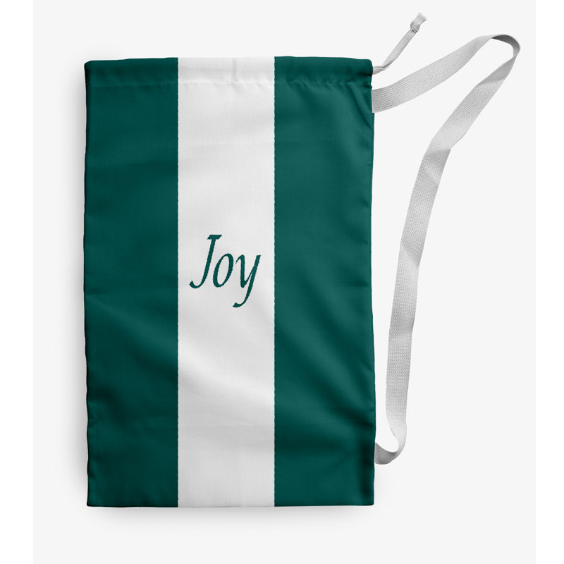 Fabric Laundry Bag with Handles, Small (29" H x 18" W), Teal