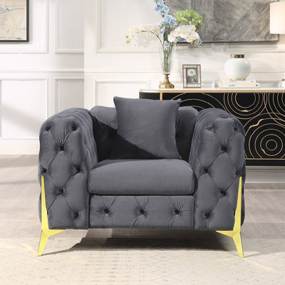 Gurnavage 44.5 " Velvet Sofa