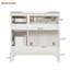 Meuble-lavabo moderne avec lavabo en résine, 2 portes à fermeture douce et 4 tiroirs-186278452