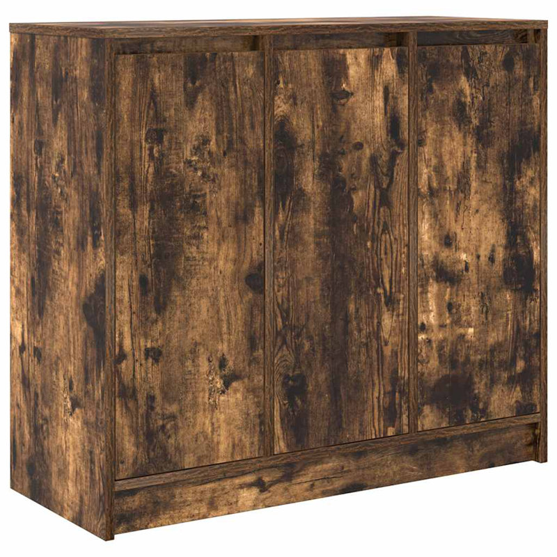 Sideboard 85X34x76 Cm Engineered Wood, Smoked Oak